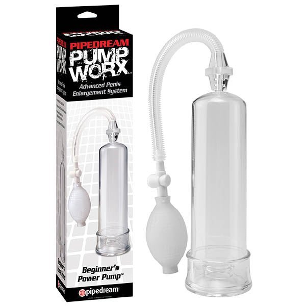 Pump Worx Beginner's Power Pump - Clear Penis Pump – Sex toys NZ by Naughtyhut. Discreet delivery nationwide.