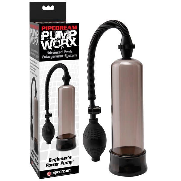 Pump Worx Beginner's Power Pump - Smoke Penis Pump – Sex toys NZ by Naughtyhut. Discreet delivery nationwide.