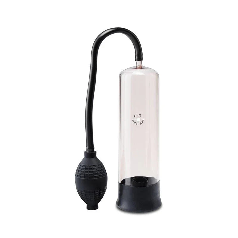 Pump Worx Rookie Of The Year pump alone on white, clear tube with the squeeze bulb hose