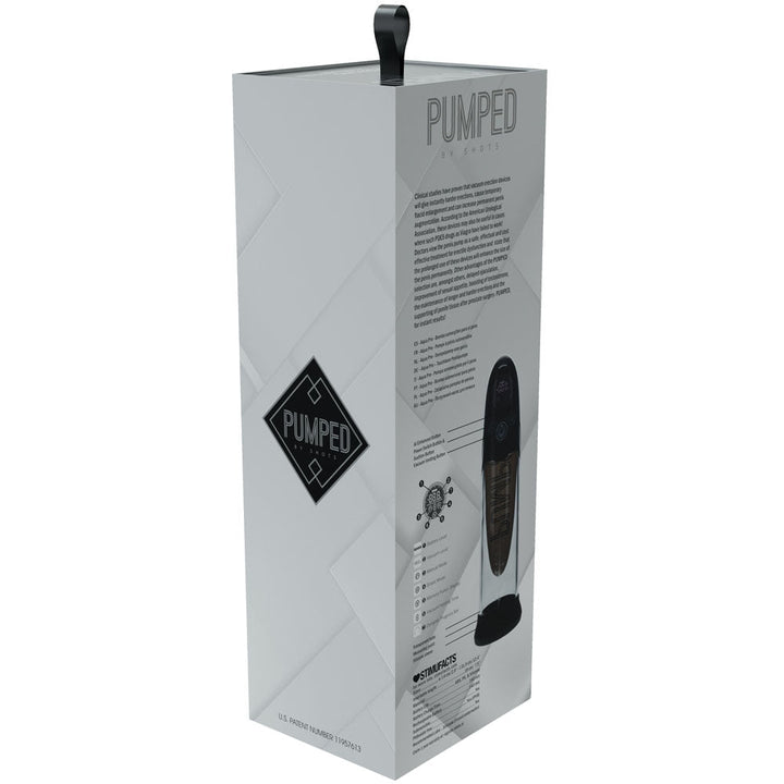 PUMPED Aqua - Pro Auto Pump - Black - Black/Clear USB Rechargeable AI - Enabled Submersible Auto Penis Pump – Sex toys NZ by Naughtyhut. Discreet delivery nationwide.