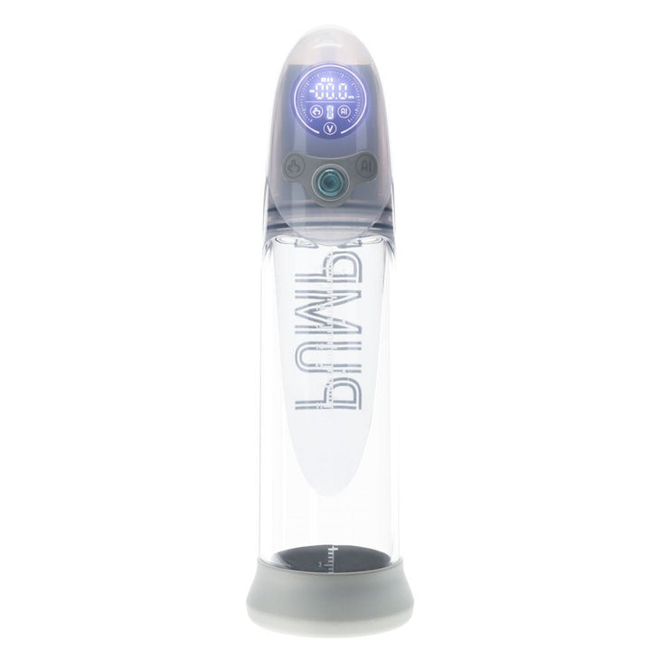 PUMPED Aqua - Pro Auto Pump - Grey - Grey/Clear USB Rechargeable AI - Enabled Submersible Auto Penis Pump – Sex toys NZ by Naughtyhut. Discreet delivery nationwide.