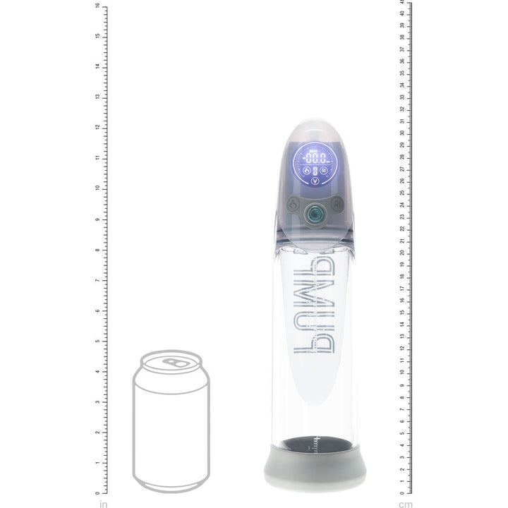 PUMPED Aqua - Pro Auto Pump - Grey - Grey/Clear USB Rechargeable AI - Enabled Submersible Auto Penis Pump – Sex toys NZ by Naughtyhut. Discreet delivery nationwide.