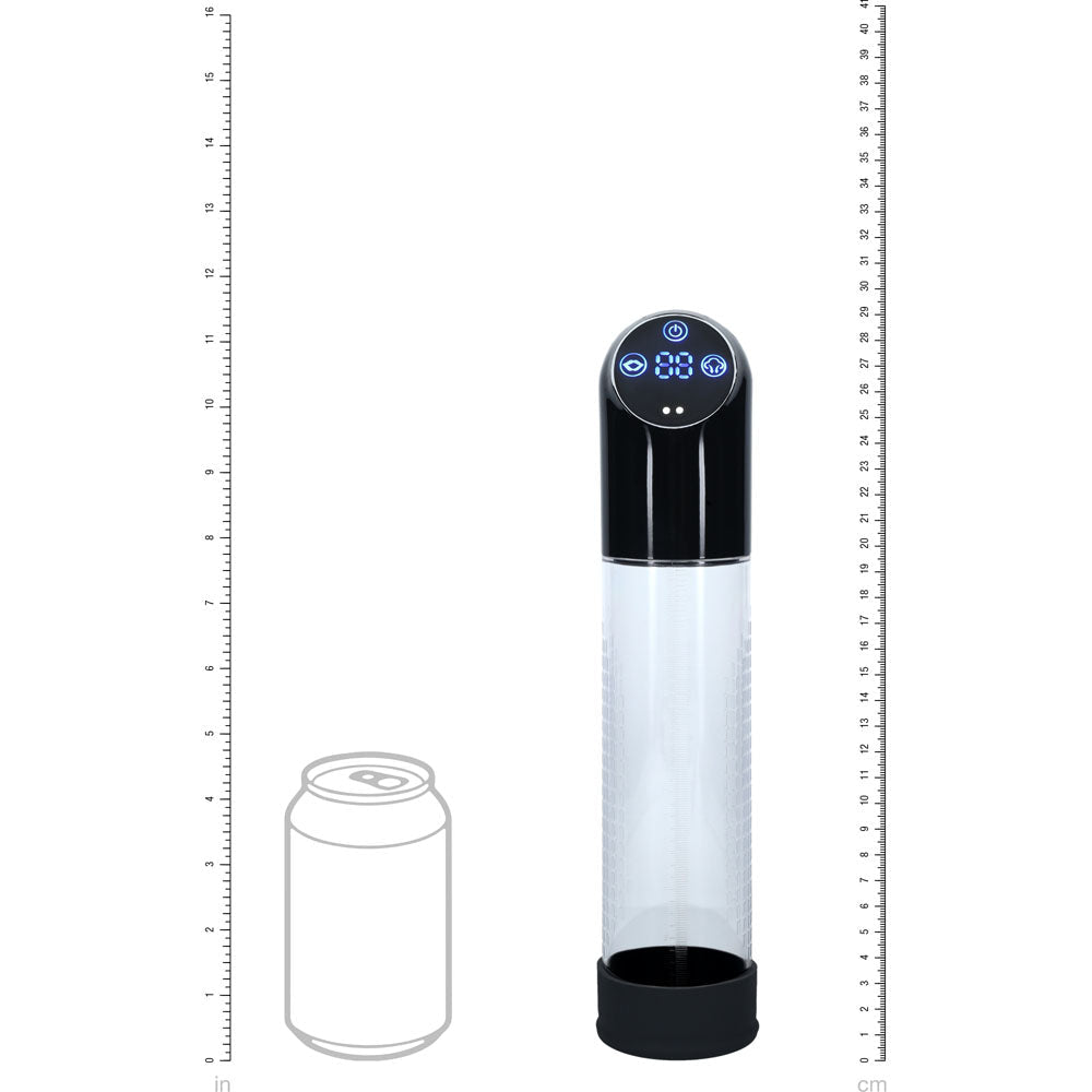 Buy PUMPED Automatic Waterproof Pump - Black - Black/Clear USB Rechargeable Automatic Penis Pump – Naughtyhut NZ sex toys online. Discreet delivery & top brands.