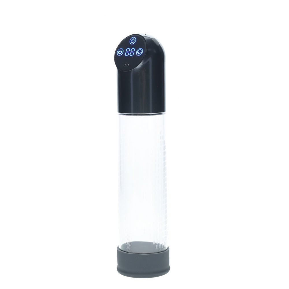 Buy PUMPED Automatic Waterproof Pump - Gun Metal - Gunmetal/Clear USB Rechargeable Automatic Penis Pump – Naughtyhut NZ sex toys online. Discreet delivery & top brands.