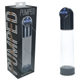 Buy PUMPED Automatic Waterproof Pump - Gun Metal - Gunmetal/Clear USB Rechargeable Automatic Penis Pump – Naughtyhut NZ sex toys online. Discreet delivery & top brands.