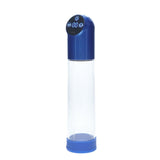 Buy PUMPED Automatic Waterproof Pump - Metal Blue - Blue/Clear USB Rechargeable Automatic Penis Pump – Naughtyhut NZ sex toys online. Discreet delivery & top brands.