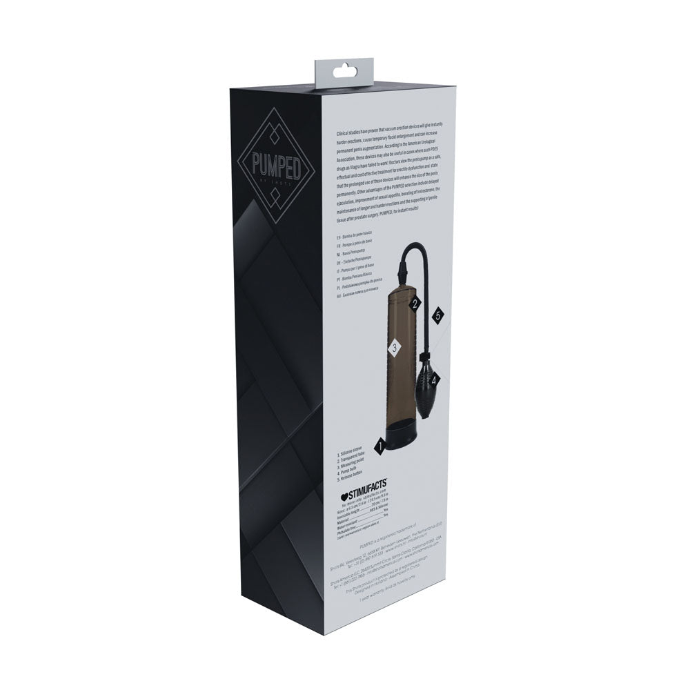 PUMPED Basic Pump 1 - Black - Black Penis Pump – Sex toys NZ by Naughtyhut. Discreet delivery nationwide.