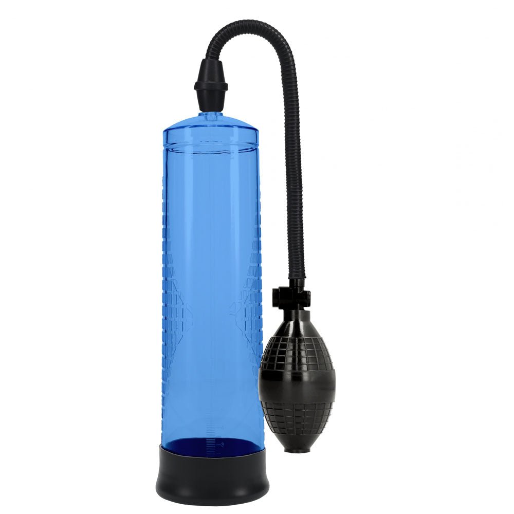 PUMPED Basic Pump 1 - Blue - Blue Penis Pump – Sex toys NZ by Naughtyhut. Discreet delivery nationwide.