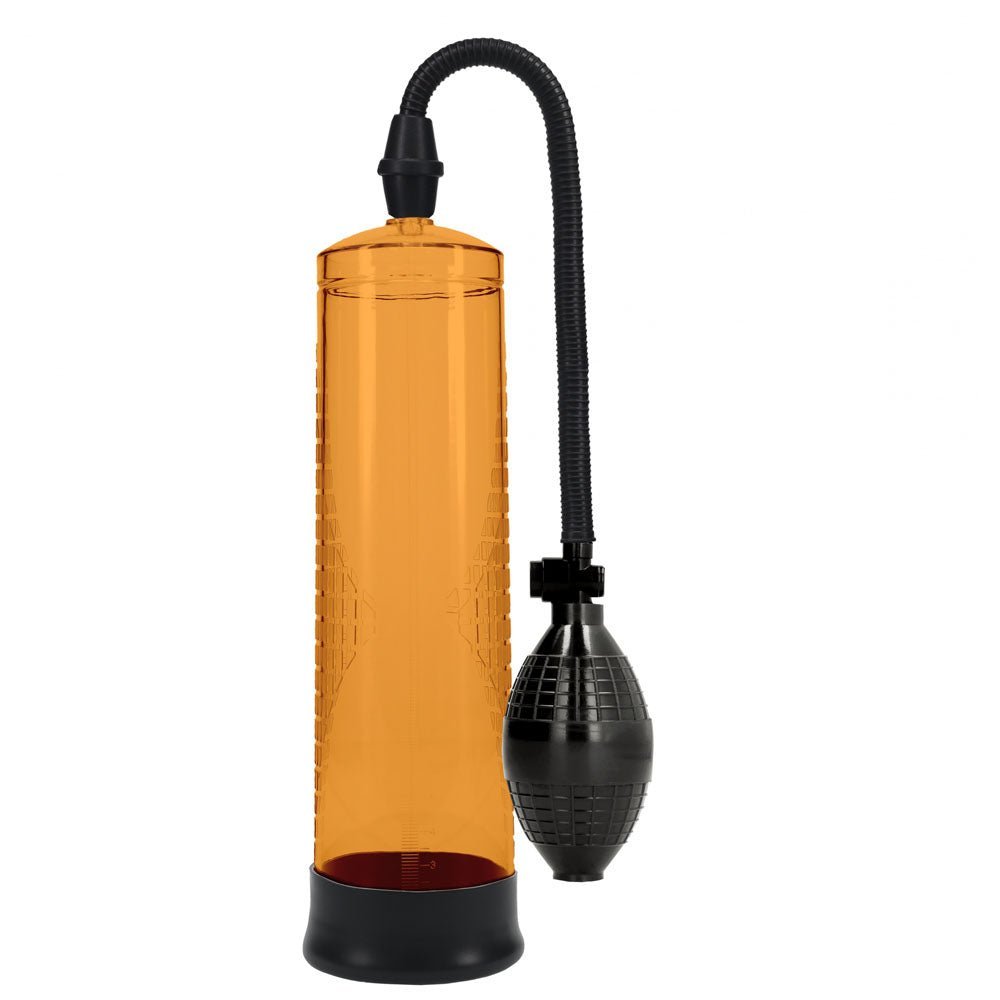 PUMPED Basic Pump 1 - Orange - Orange Penis Pump – Sex toys NZ by Naughtyhut. Discreet delivery nationwide.