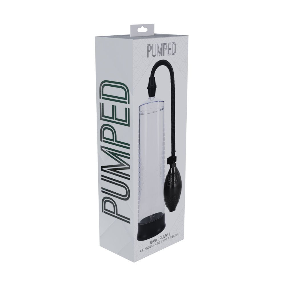 Buy PUMPED Basic Pump 1 - Transparent - Clear Penis Pump – Naughtyhut NZ sex toys online. Discreet delivery & top brands.