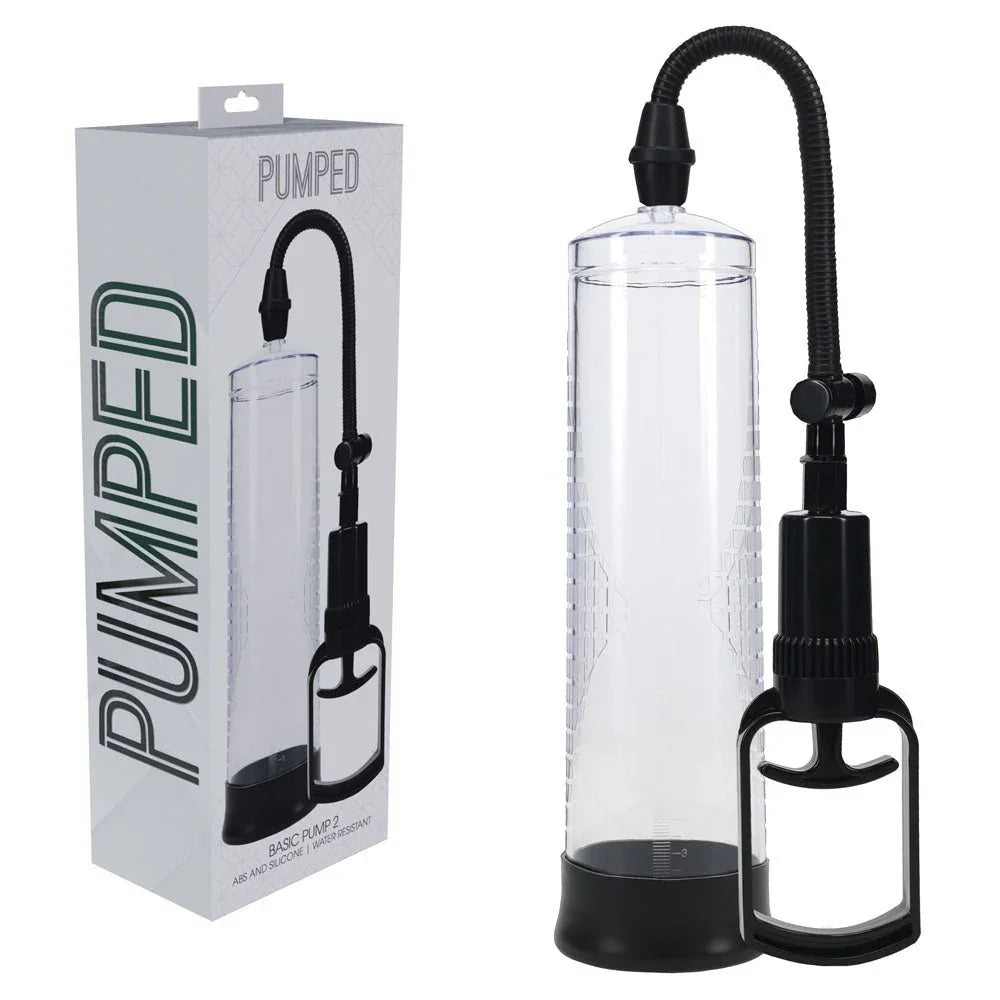 PUMPED Basic Pump 2 - Transparent - Clear Penis Pump – Sex toys NZ by Naughtyhut. Discreet delivery nationwide.