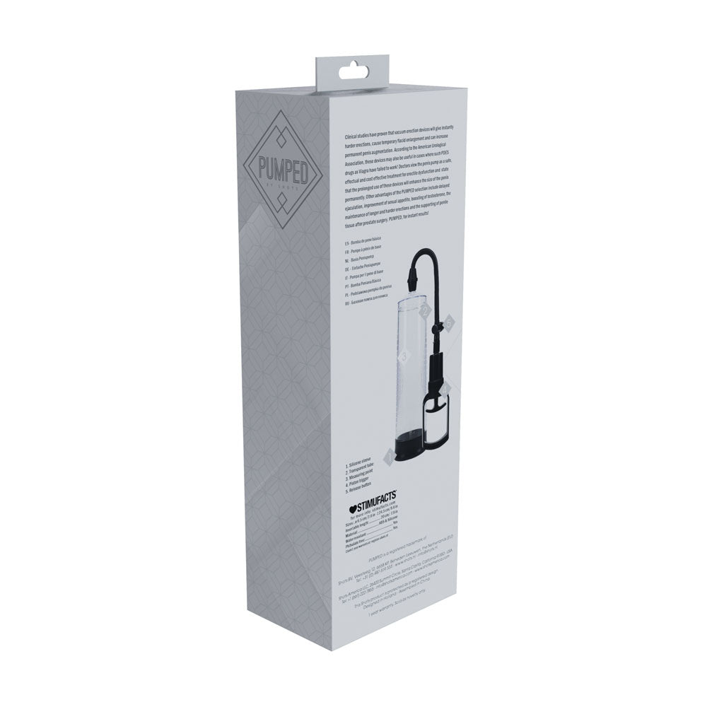 Buy PUMPED Basic Pump 2 - Transparent - Clear Penis Pump – Naughtyhut NZ sex toys online. Discreet delivery & top brands.