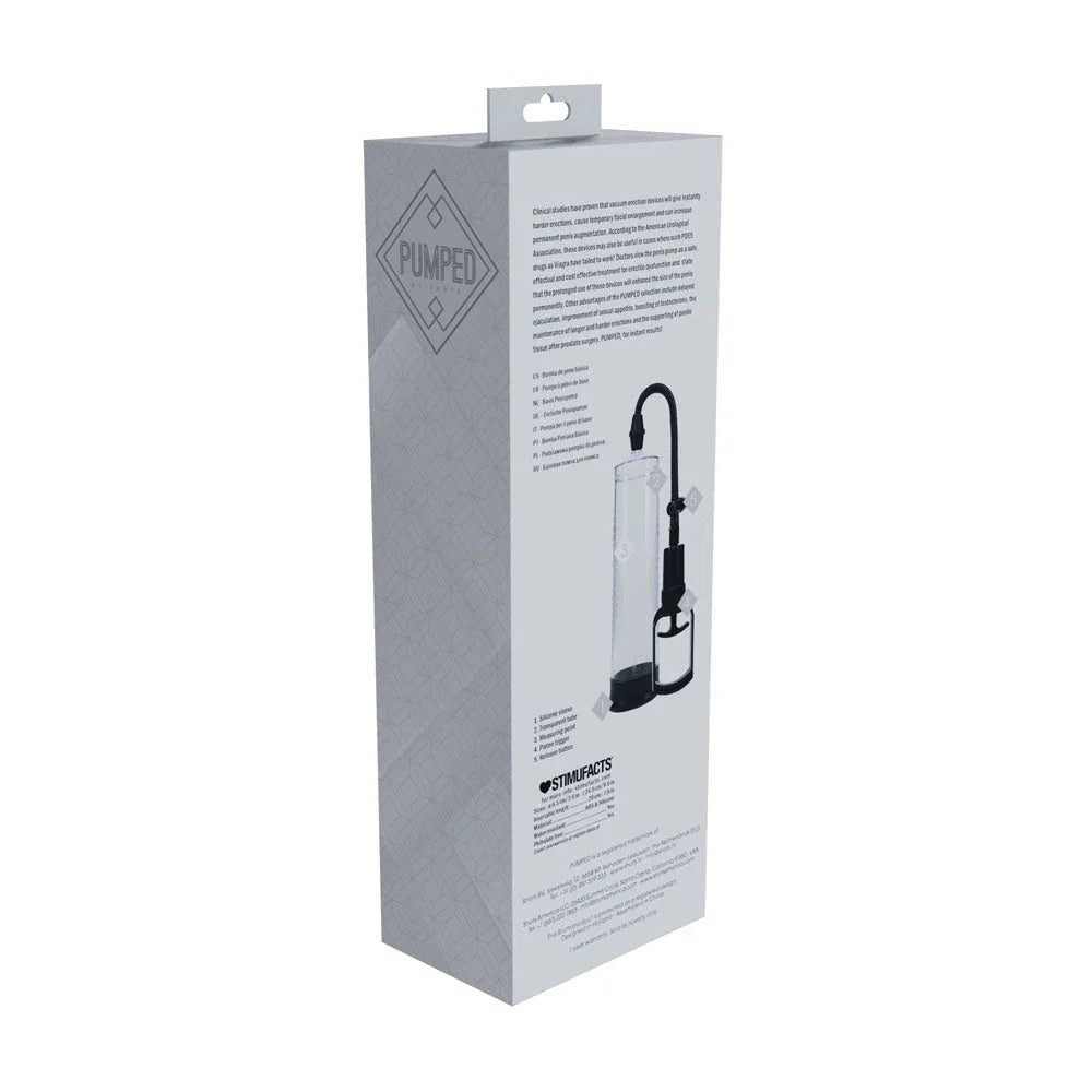 PUMPED Basic Pump 2 - Transparent - Clear Penis Pump – Sex toys NZ by Naughtyhut. Discreet delivery nationwide.