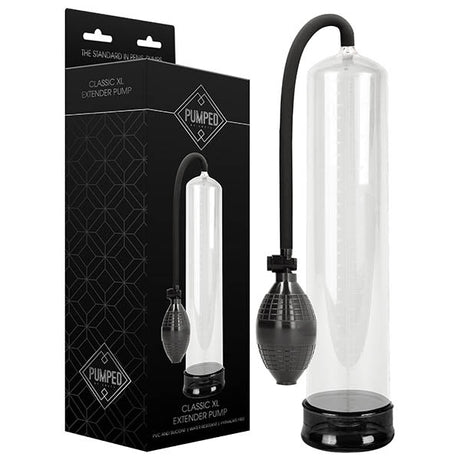Buy Pumped Classic XL Extender Pump - Clear Large Sized Penis Pump – Naughtyhut NZ sex toys online. Discreet delivery & top brands.