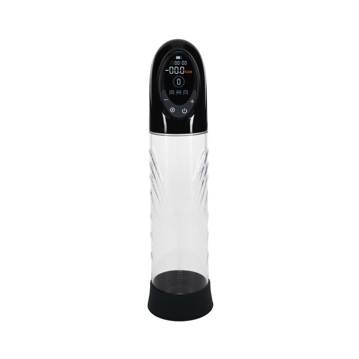 PUMPED CyberPulse Automatic Penis Pump - Black - Black/Clear USB Rechargeable Auto Penis Pump – Sex toys NZ by Naughtyhut. Discreet delivery nationwide.