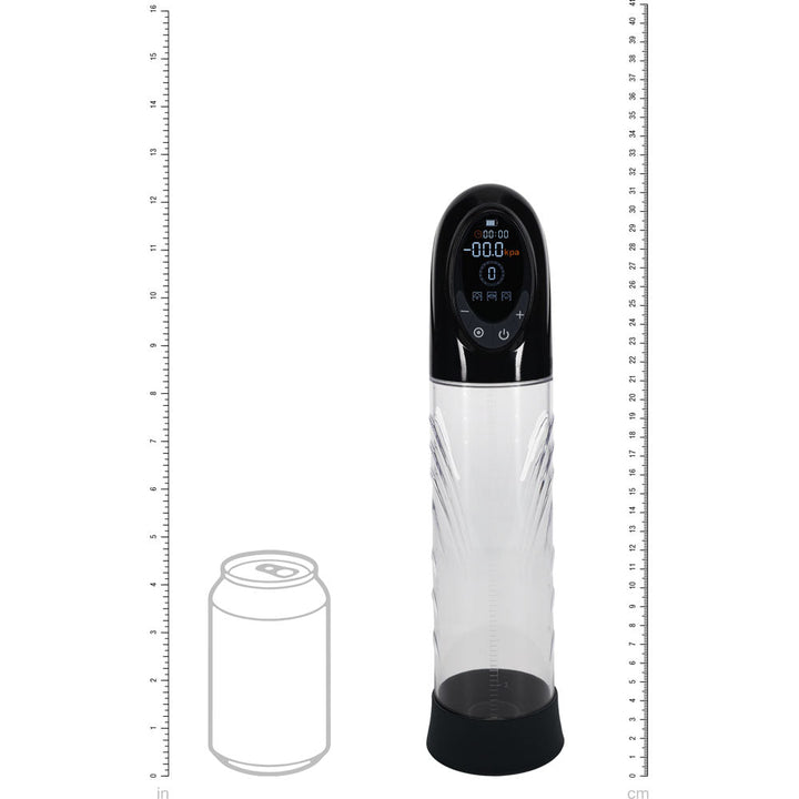 PUMPED CyberPulse Automatic Penis Pump - Black - Black/Clear USB Rechargeable Auto Penis Pump – Sex toys NZ by Naughtyhut. Discreet delivery nationwide.