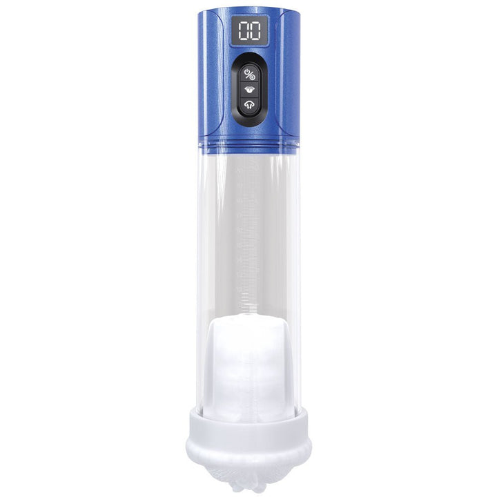PUMPED HyperLift - Blue - Metallic Blue/Clear USB Rechargeable Auto Pump – Sex toys NZ by Naughtyhut. Discreet delivery nationwide.