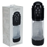 Buy PUMPED TechnoThrust Auto Masturbator - Black/Clear USB Rechargeable Auto Maturbator – Naughtyhut NZ sex toys online. Discreet delivery & top brands.