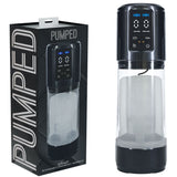 Buy PUMPED UltraLift Automatic Masturbator - Gunmetal Grey/Clear USB Rechargeable Auto Masturbator – Naughtyhut NZ sex toys online. Discreet delivery & top brands.