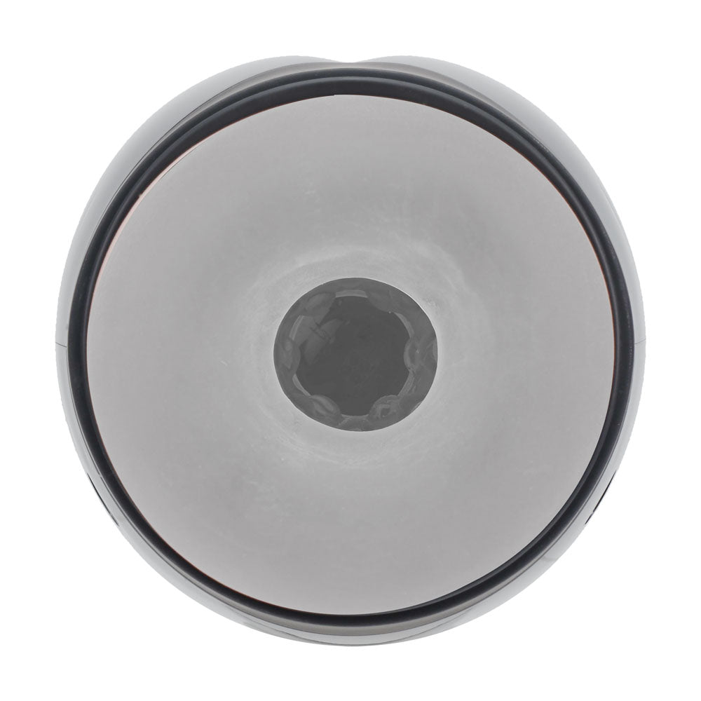 PUMPED Virtuo - Gunmetal - Gunmetal Grey/Clear USB Rechargeable Sucking And Vibrating Auto Masturbator – Sex toys NZ by Naughtyhut. Discreet delivery nationwide.