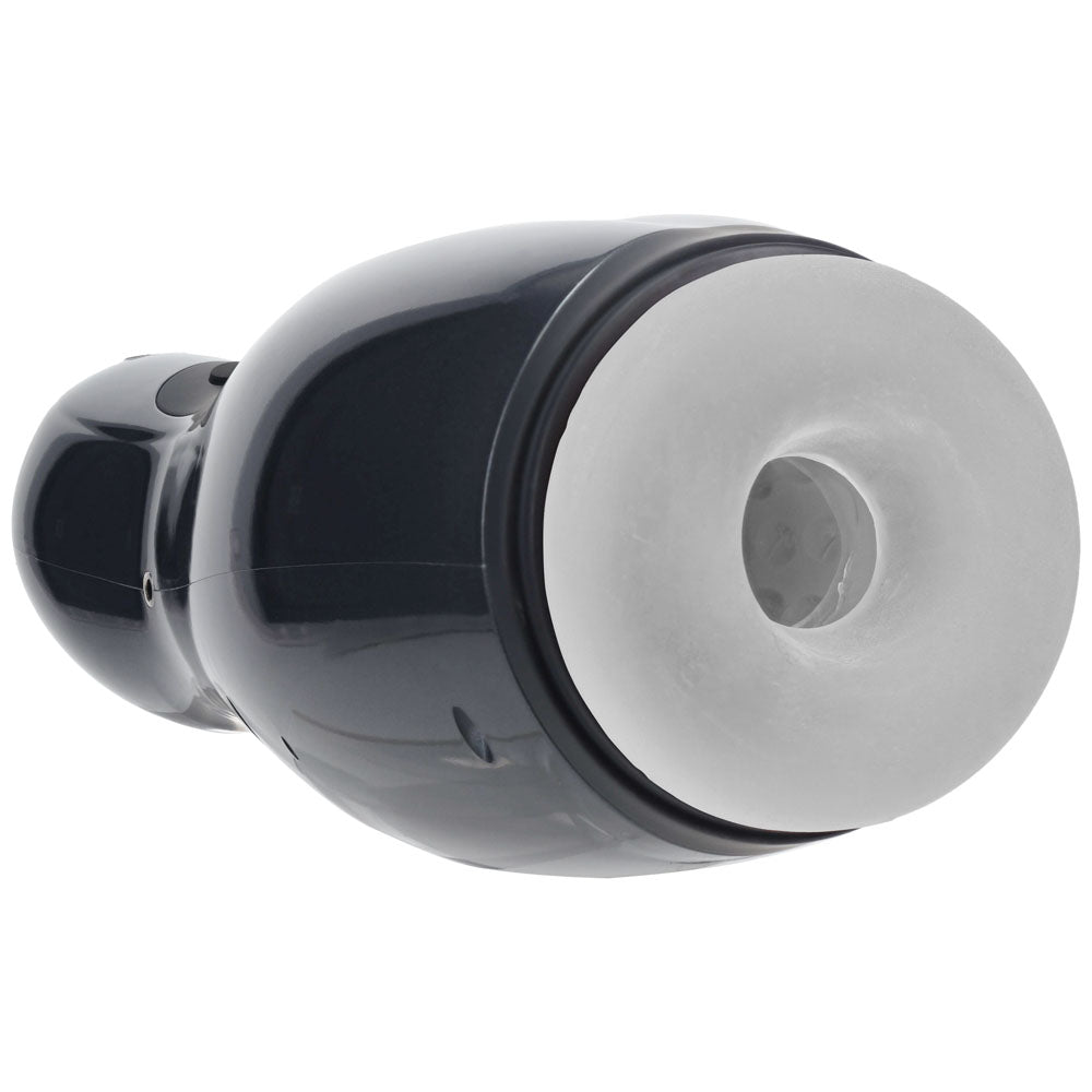 Buy PUMPED Virtuo - Gunmetal - Gunmetal Grey/Clear USB Rechargeable Sucking And Vibrating Auto Masturbator – Naughtyhut NZ sex toys online. Discreet delivery & top brands.