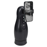 Buy PUMPED Virtuo - Gunmetal - Gunmetal Grey/Clear USB Rechargeable Sucking And Vibrating Auto Masturbator – Naughtyhut NZ sex toys online. Discreet delivery & top brands.