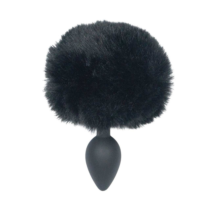 Punishment Bunny Tail Silicone Butt Plug - Black – Sex toys NZ by Naughtyhut. Discreet delivery nationwide.