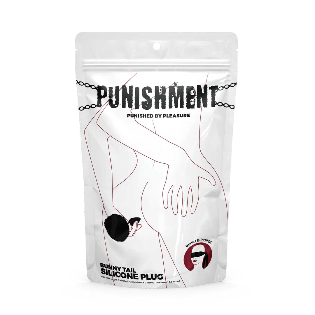 Punishment Bunny Tail Silicone Butt Plug - Black – Sex toys NZ by Naughtyhut. Discreet delivery nationwide.