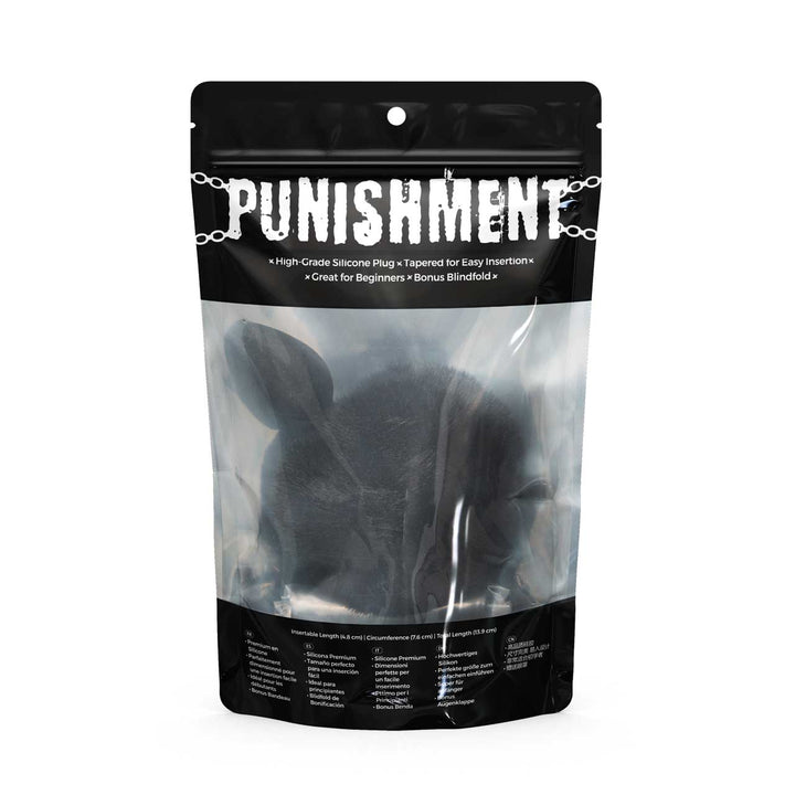 Punishment Bunny Tail Silicone Butt Plug - Black – Sex toys NZ by Naughtyhut. Discreet delivery nationwide.