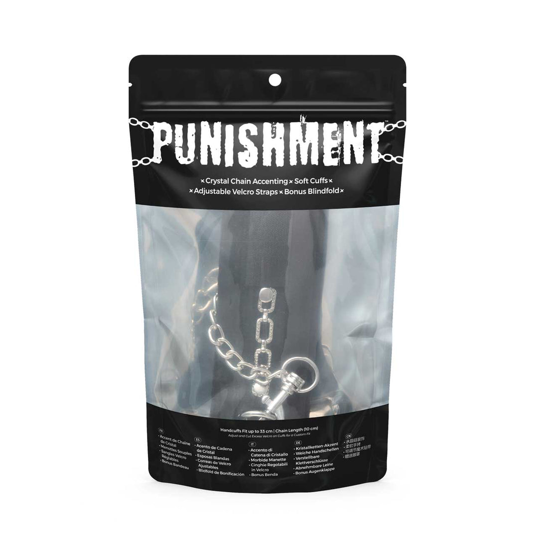 Punishment Crystal Detail Handcuffs – Sex toys NZ by Naughtyhut. Discreet delivery nationwide.