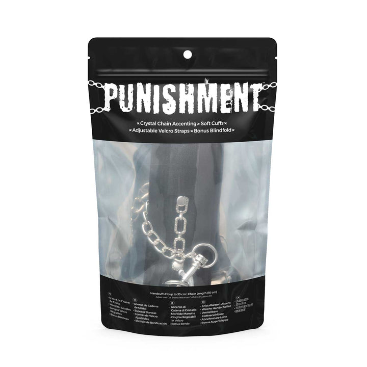 Punishment Crystal Detail Handcuffs – Sex toys NZ by Naughtyhut. Discreet delivery nationwide.