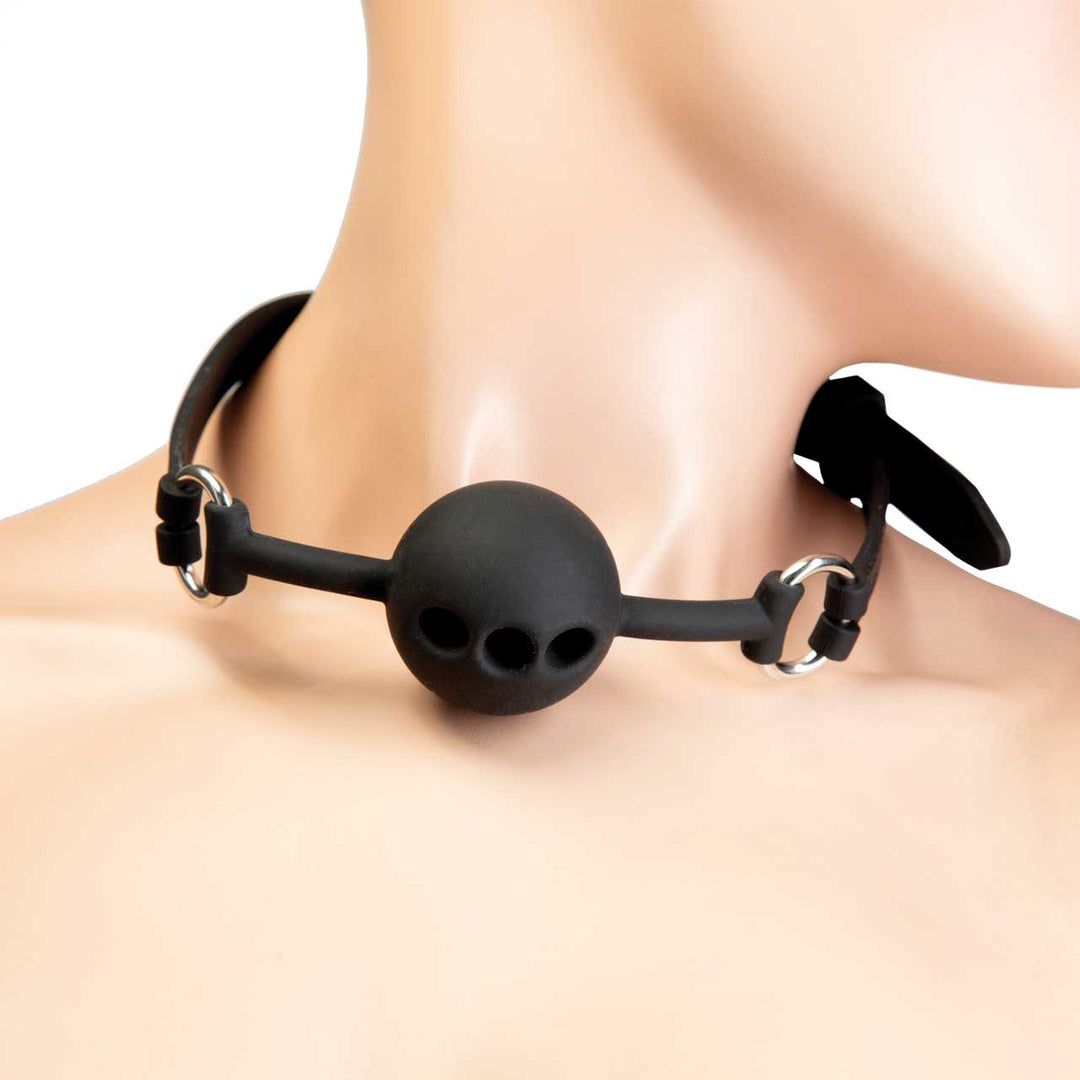 Punishment Silicone Ball Gag – Sex toys NZ by Naughtyhut. Discreet delivery nationwide.