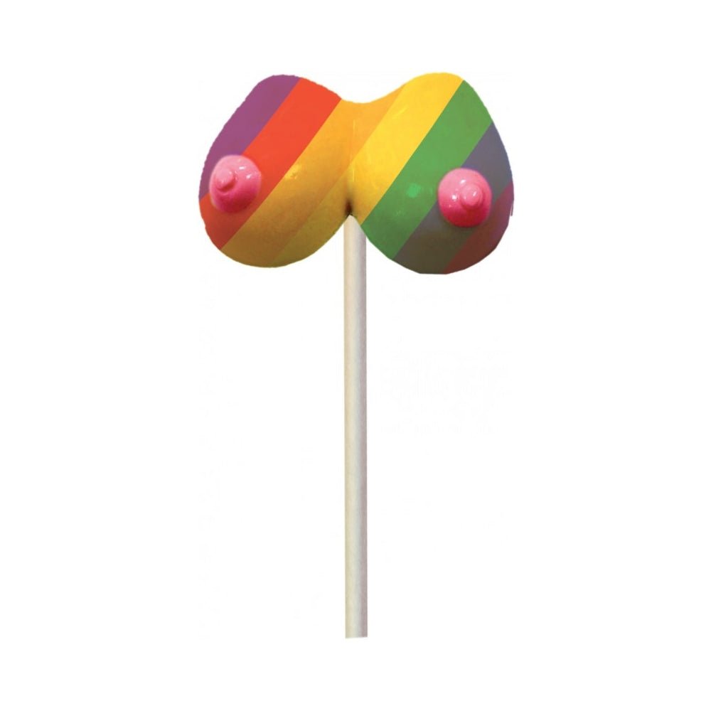 Rainbow Boobie Candy Pop - 42 Gm – Sex toys NZ by Naughtyhut. Discreet delivery nationwide.