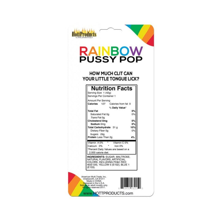 Rainbow Pussy Pops ( Carded) – Sex toys NZ by Naughtyhut. Discreet delivery nationwide.