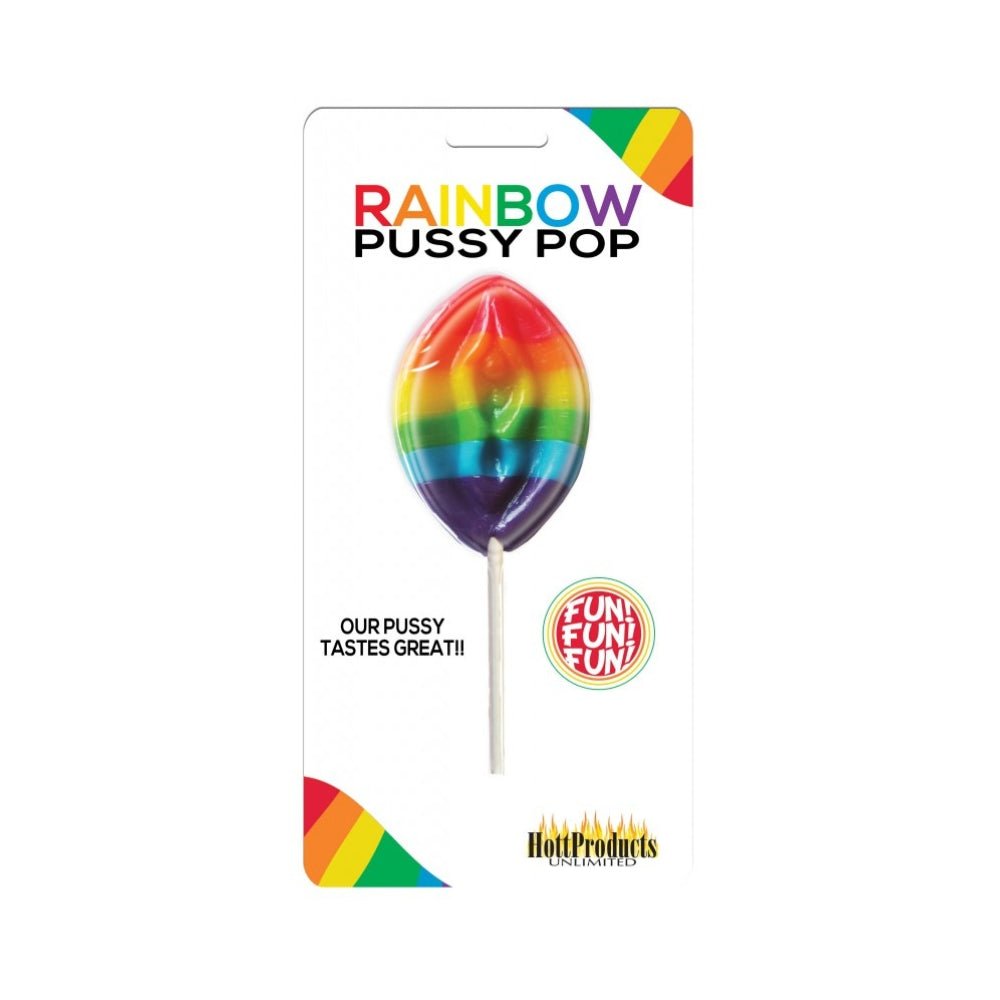 Rainbow Pussy Pops ( Carded) – Sex toys NZ by Naughtyhut. Discreet delivery nationwide.