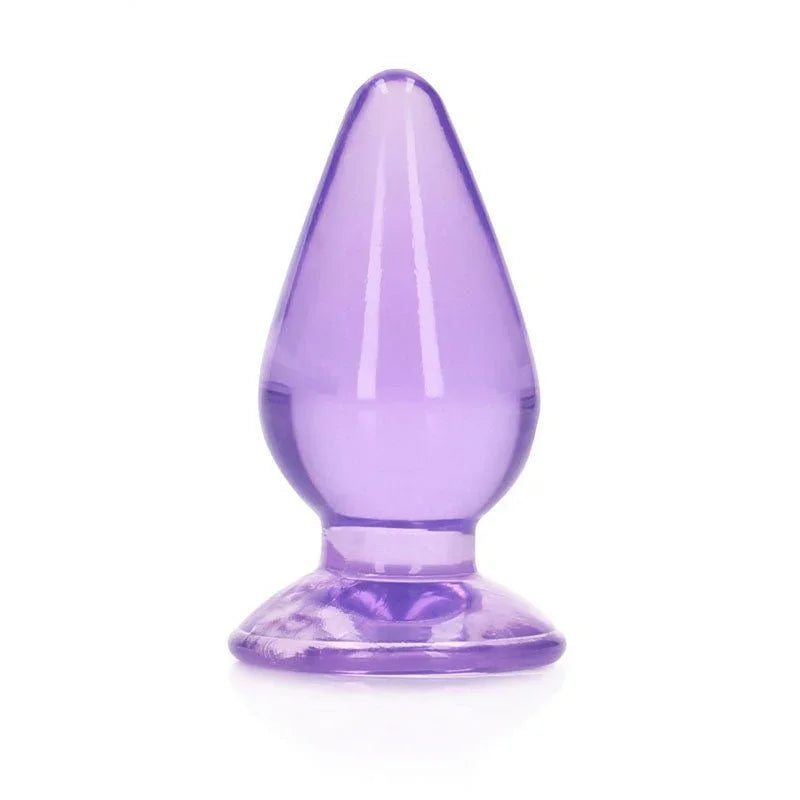 REALROCK 11.5 cm Anal Plug - Purple - Purple 11.5 cm (4.5'') Butt Plug – Sex toys NZ by Naughtyhut. Discreet delivery nationwide.