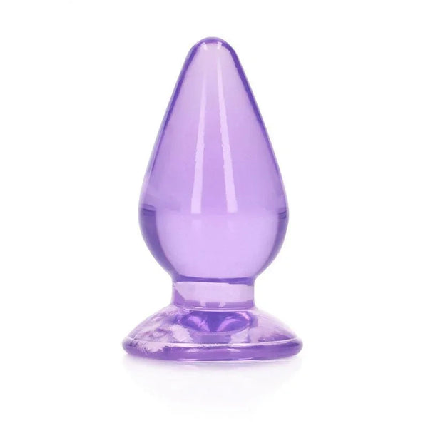 REALROCK 11.5 cm Anal Plug - Purple - Purple 11.5 cm (4.5'') Butt Plug – Sex toys NZ by Naughtyhut. Discreet delivery nationwide.