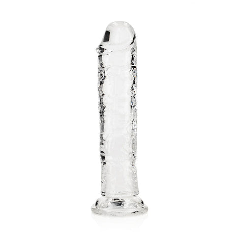 Buy REALROCK 18 cm Straight Dildo - Clear - Clear 18 cm (7'') Dong – Naughtyhut NZ sex toys online. Discreet delivery & top brands.