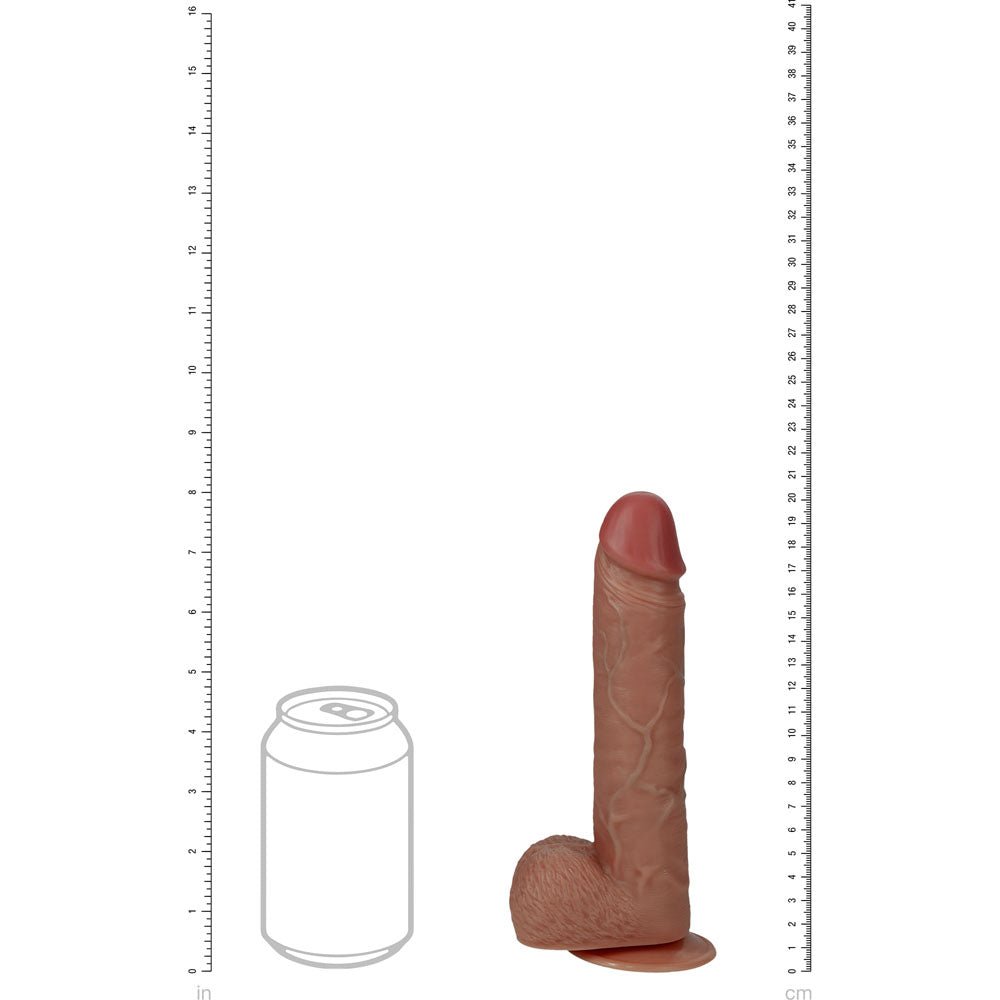 REALROCK 20cm Vibrating + Rotating Cock + Balls - Tan - Tan 20.3 cm (8'') USB Rechargeable Vibrating and Rotating Dong – Sex toys NZ by Naughtyhut. Discreet delivery nationwide.