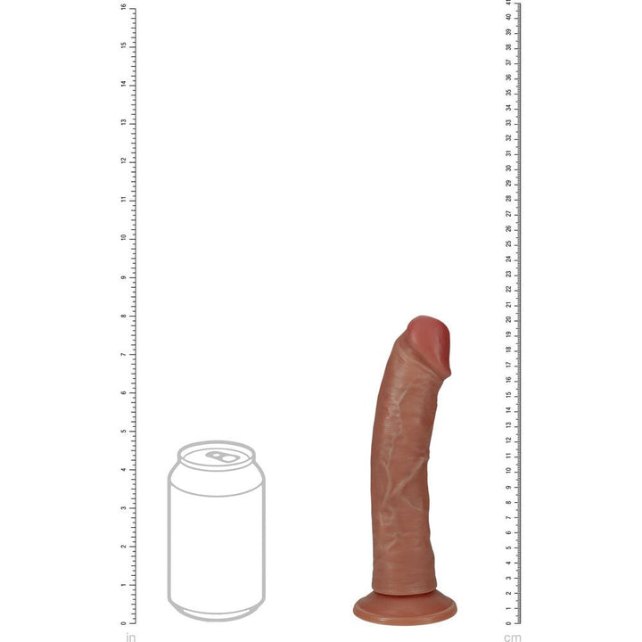 REALROCK 20cm Vibrating + Rotating Cock - Tan - Tan 20.3 cm (8'') USB Rechargeable Vibrating and Rotating Dong – Sex toys NZ by Naughtyhut. Discreet delivery nationwide.