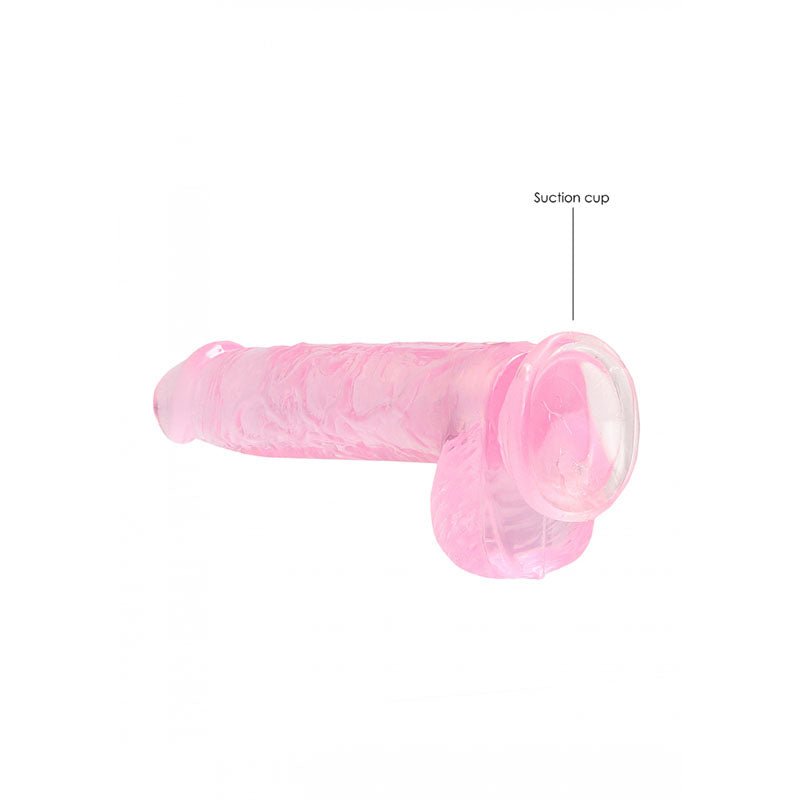 Buy REALROCK 6'' Realistic Dildo With Balls - Pink 15.2 cm Dong – Naughtyhut NZ sex toys online. Discreet delivery & top brands.