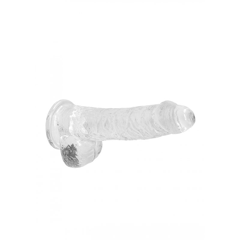 REALROCK 6'' Realistic Dildo With Balls - Clear 15.2 cm Dong – Sex toys NZ by Naughtyhut. Discreet delivery nationwide.