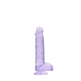 Buy REALROCK 6'' Realistic Dildo With Balls - Purple 15.2 cm Dong – Naughtyhut NZ sex toys online. Discreet delivery & top brands.