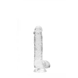 Buy REALROCK 6'' Realistic Dildo With Balls - Clear 15.2 cm Dong – Naughtyhut NZ sex toys online. Discreet delivery & top brands.