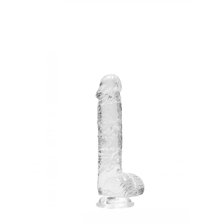 REALROCK 6'' Realistic Dildo With Balls - Clear 15.2 cm Dong – Sex toys NZ by Naughtyhut. Discreet delivery nationwide.