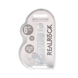 Buy REALROCK 6'' Realistic Dildo With Balls - Clear 15.2 cm Dong – Naughtyhut NZ sex toys online. Discreet delivery & top brands.