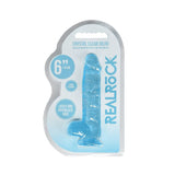Buy REALROCK 6'' Realistic Dildo With Balls - Blue 15.2 cm Dong – Naughtyhut NZ sex toys online. Discreet delivery & top brands.