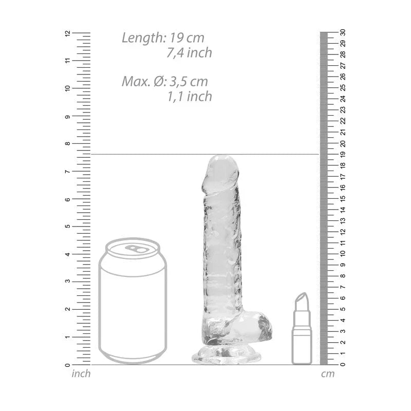Buy REALROCK 7'' Realistic Dildo With Balls - Clear 17.8 cm Dong at NZ’s Mega Adult Toys Store. Discover premium sex toys with discreet shipping at the best price in NZ