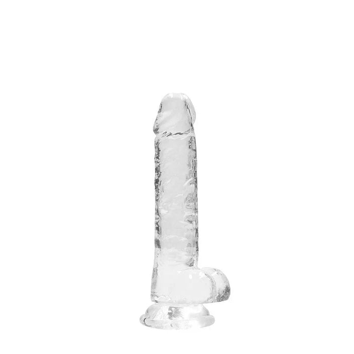 REALROCK 7'' Realistic Dildo With Balls - Clear 17.8 cm Dong – Sex toys NZ by Naughtyhut. Discreet delivery nationwide.