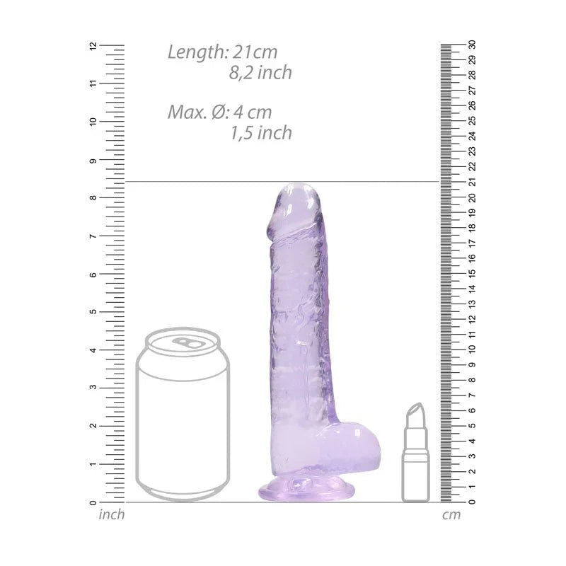 Buy REALROCK 8'' Realistic Dildo With Balls - Purple 20.3 cm Dong at NZ’s Mega Adult Toys Store. Discover premium sex toys with discreet shipping at the best price in NZ